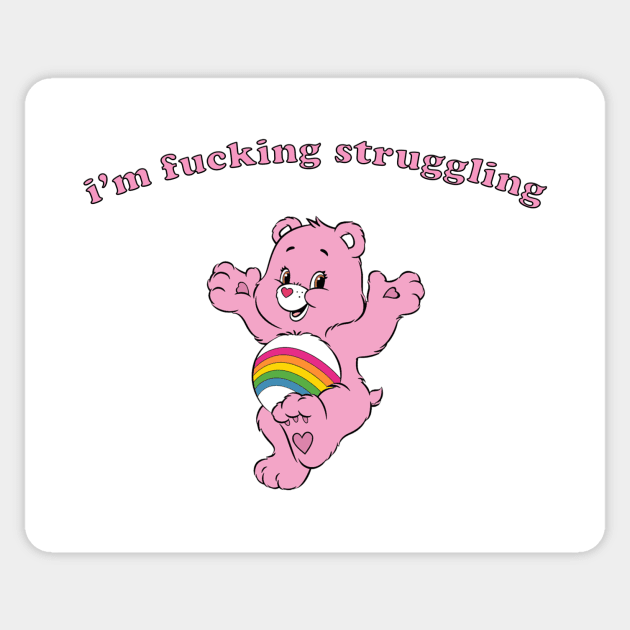 STRUGGLING (: Sticker by Philosophy Shirts